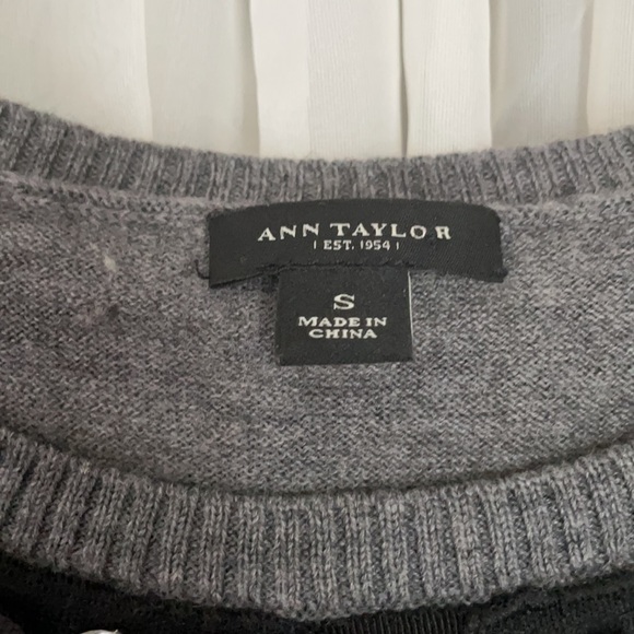 Ann Taylor Merino Wool Sweater with Crystals - Picture 3 of 7